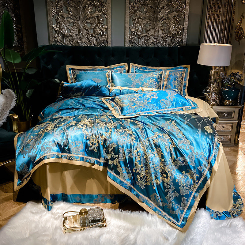 Pure Cotton Satin Jacquard Silk Quilt Cover