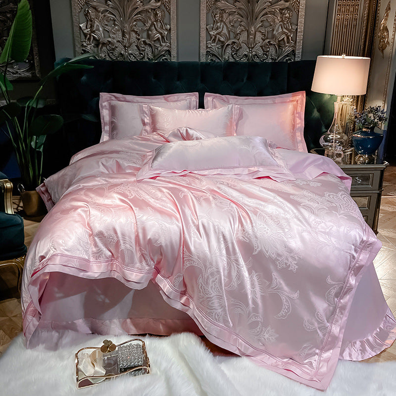 Pure Cotton Satin Jacquard Silk Quilt Cover