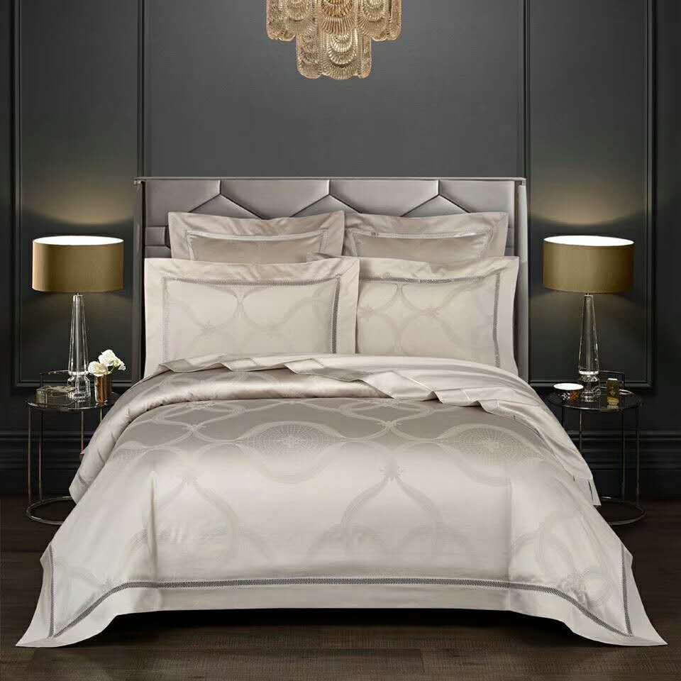 Luxury Jacquard Pure Cotton Quilt Cover European Style