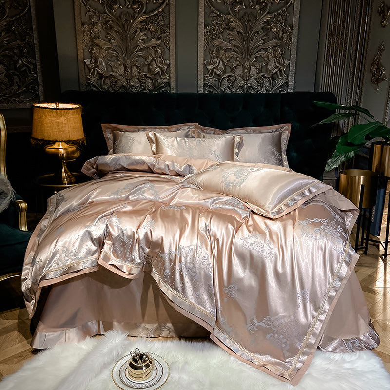 Pure Cotton Satin Jacquard Silk Quilt Cover