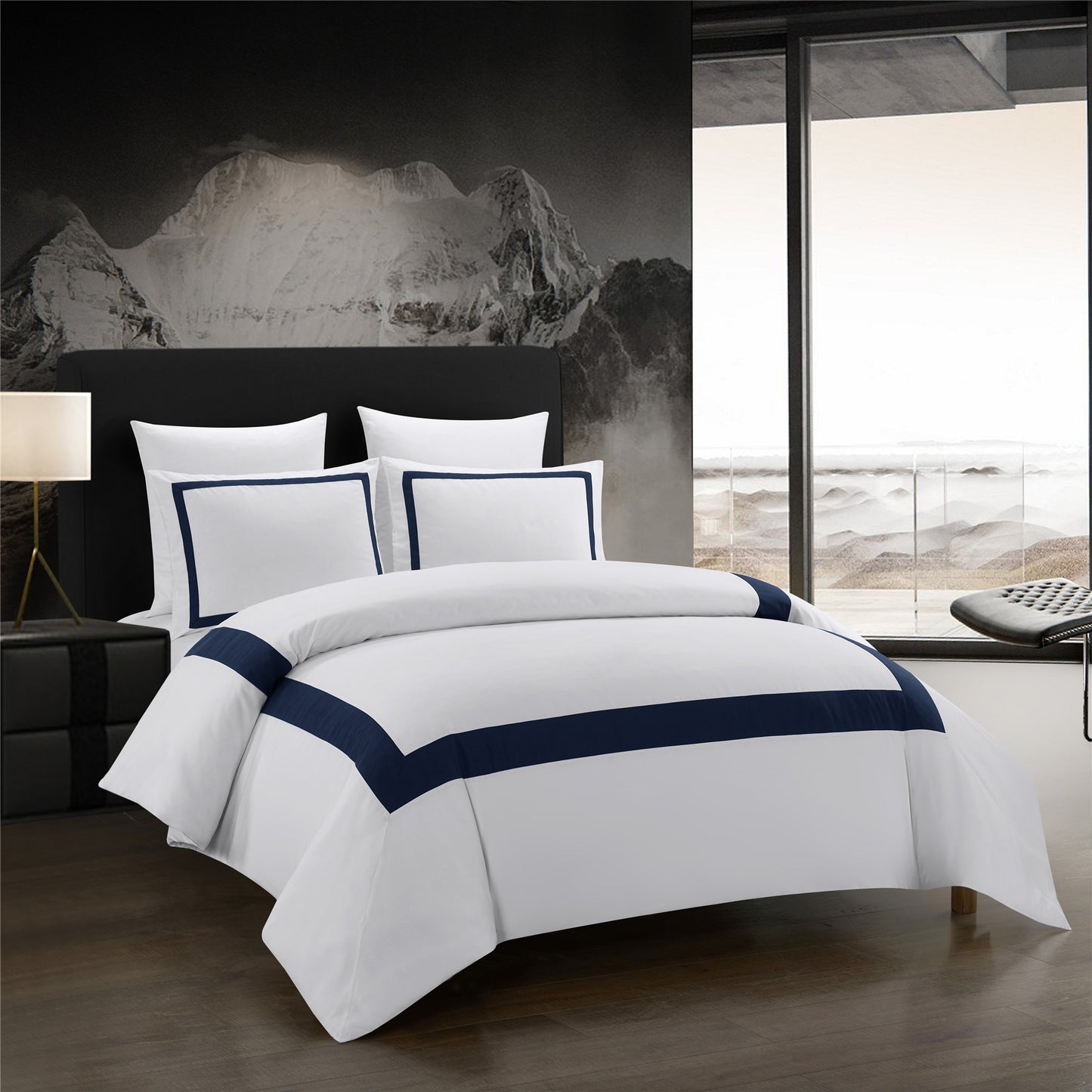 Home Textile Hotel Style Stitching Bedsheet Set