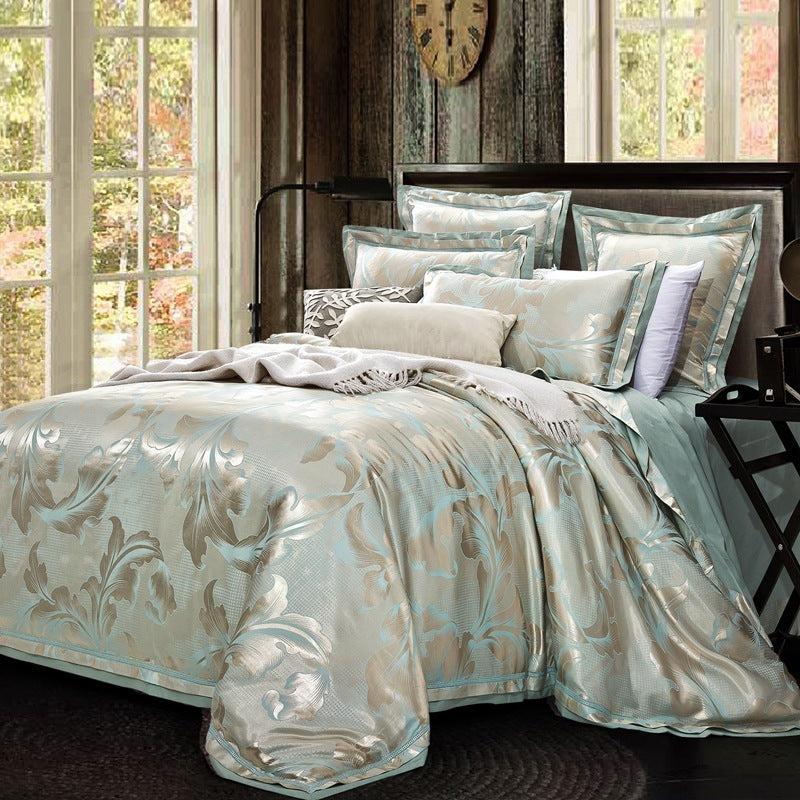 Pure Cotton Satin Jacquard Silk Quilt Cover