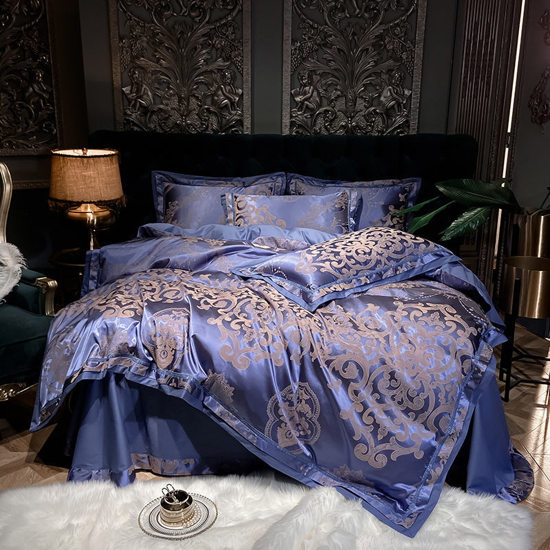 Pure Cotton Satin Jacquard Silk Quilt Cover