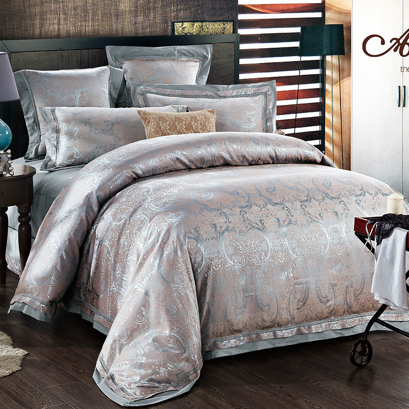 Pure Cotton Satin Jacquard Silk Quilt Cover