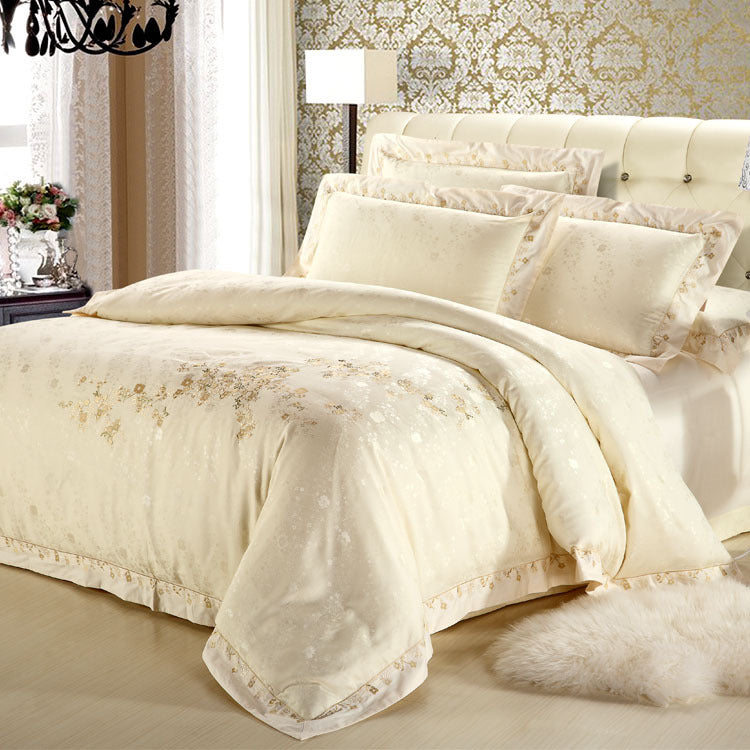 Pure Cotton Satin Jacquard Silk Quilt Cover