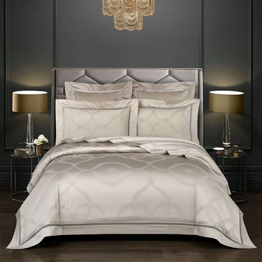 Luxury Jacquard Pure Cotton Quilt Cover European Style