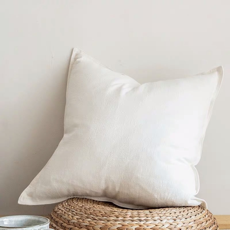 Cotton And Linen Living Room Pillow Linen Sofa Bedside Back Large Cushion