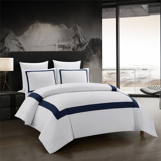 Home Textile Hotel Style Stitching Bedsheet Set