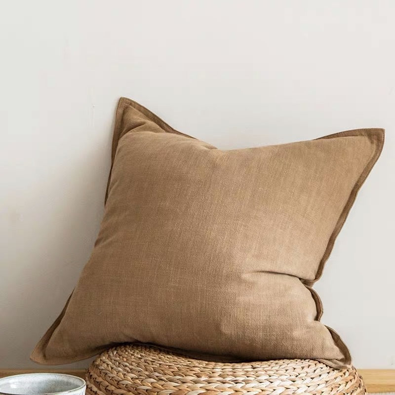 Cotton And Linen Living Room Pillow Linen Sofa Bedside Back Large Cushion
