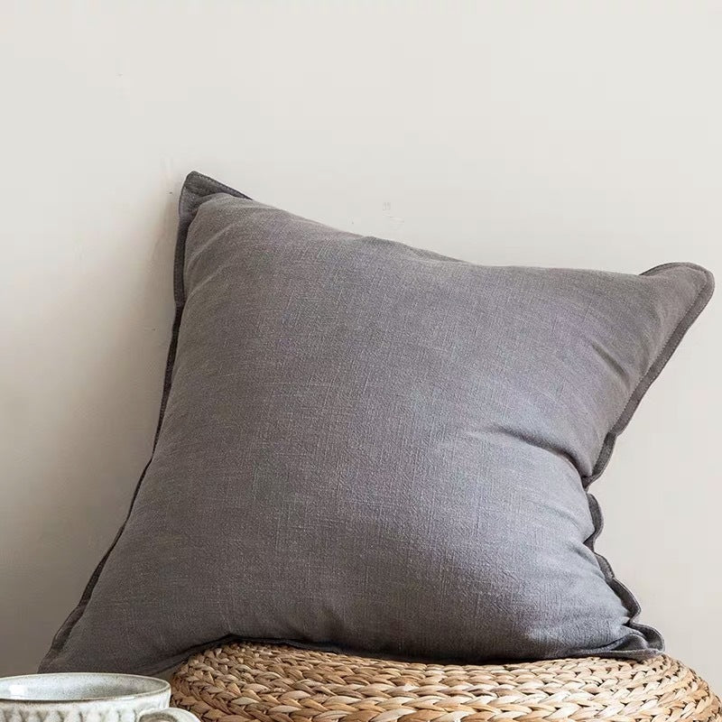 Cotton And Linen Living Room Pillow Linen Sofa Bedside Back Large Cushion